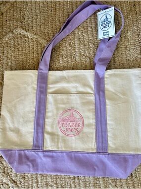 NWT Trader Joe’s Large Canvas Tote